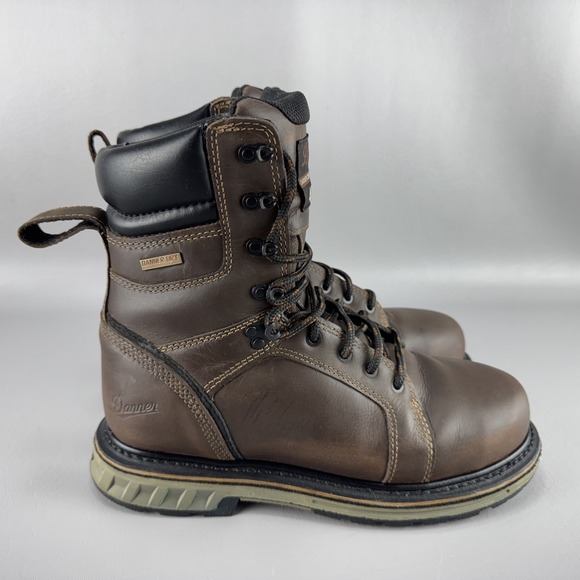 Danner Boots Steel Yard 8" Steel Toe Insulated 400G Mens Sz 8.5 Workwear Leather - Picture 5 of 12